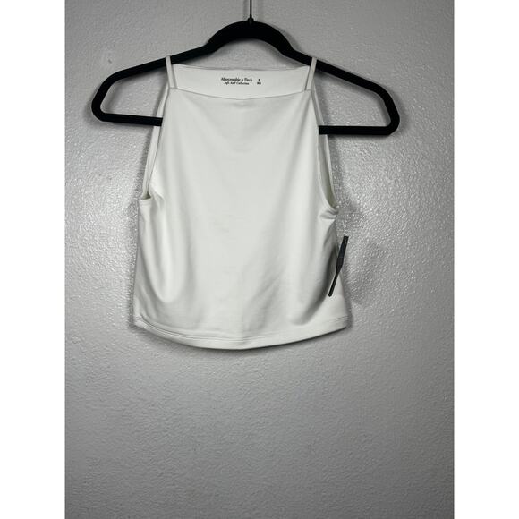 Abercrombie & Fitch Tops - New Abercrombie & Fitch Soft White Crop Top Square Neck Sleeveless Sz S
